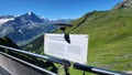 Binoculars from the first mountain to see Mount Eiger Royalty Free Stock Photo