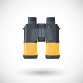 Binoculars flat icon Royalty Free Stock Photo