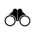 Binoculars flat icon, sign binoculars isolated - vector