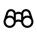 Binoculars Icon, Creative Outline Design for Observation, Exploration, and Vision Royalty Free Stock Photo
