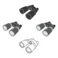 Binoculars icon of vector illustration for web and mobile Royalty Free Stock Photo