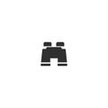 binoculars icon. vector symbol on white background Royalty Free Stock Photo