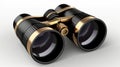 Binoculars isolated on white background. Generative AI Royalty Free Stock Photo