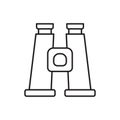 Binoculars line icon