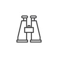 Binoculars line icon