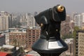 Binoculars operated by coins near the city of santiago chile