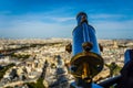 Binoculars over Paris Royalty Free Stock Photo
