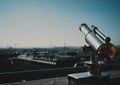 Binoculars over Paris Royalty Free Stock Photo