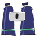 Binoculars ready to focus vector or color illustration Royalty Free Stock Photo