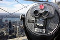 Binoculars Skyline New York City Manhattan USA US Sky Royalty Free Stock Photo