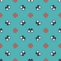 Binoculars, targets seamless pattern1