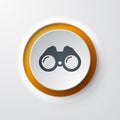 Binoculars web icon Royalty Free Stock Photo