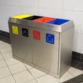 Bins for garbage seperation