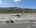 A Binter Canarias ATR72 plane at Madeira