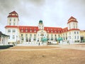 Binz, Germany. Exterior view of Kurhaus Spa building