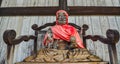 Binzuru wooden statue in Todai-ji temple Royalty Free Stock Photo