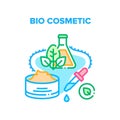 Bio Cosmetic Vector Concept Color Illustration Royalty Free Stock Photo