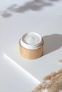 Bio cosmetics in eco friendly bamboo packaging