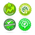 Bio - Ecology - Green icon set Royalty Free Stock Photo