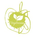 Bio, Ecology, Organic logo and icon, label, tag. Hand drawn bio healthy food badge, vegan, healthy food sign