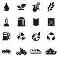 Bio Fuel Icons Royalty Free Stock Photo