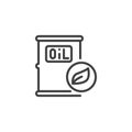 Bio fuel line icon