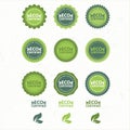 Bio Labels Collection Royalty Free Stock Photo