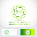 Bio leafs circle logo