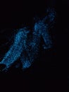 Bio luminescence. Illumination of plankton at Lakshadweep. stock photo