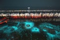 Bio luminescence. Illumination of plankton at Thailand