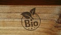 Bio natural and organic stamp and stamping Royalty Free Stock Photo