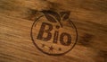 Bio natural and organic stamp and stamping Royalty Free Stock Photo