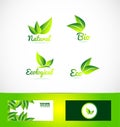 Bio organic eco product logo