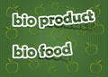 Bio product and bio food Royalty Free Stock Photo