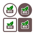 Bio product sign icon. Leaf symbol Royalty Free Stock Photo