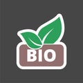 Bio product sign icon. Leaf symbol Royalty Free Stock Photo