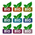 Bio product sign icon. Leaf symbol Royalty Free Stock Photo