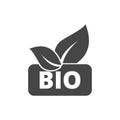 Bio product sign icon. Leaf symbol Royalty Free Stock Photo