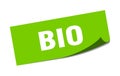 bio sticker. Royalty Free Stock Photo