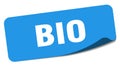 bio sticker. bio label Royalty Free Stock Photo