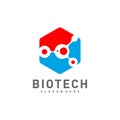 Bio tech, Molecule, DNA, Atom, Medical or Science Logo Design Vector