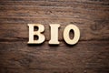 Bio word view Royalty Free Stock Photo