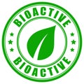 Bioactive product green circle label