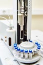 Biochemical analyzer with turret in laboratory Royalty Free Stock Photo
