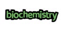 BIOCHEMISTRY background writing vector design on white background