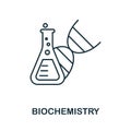 Biochemistry icon. Line element from bioengineering collection. Linear Biochemistry icon sign for web design