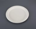 BIODEGRADABLE DISPOSABLE TABLEWARE PLATES Royalty Free Stock Photo