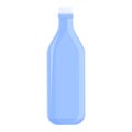 Biodegradable plastic sort bottle icon, cartoon style