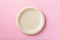 Biodegradable plate, Compostable plate or Eco friendly disposable plate Royalty Free Stock Photo