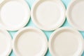 Biodegradable plate, Compostable plate or Eco friendly disposable plate Royalty Free Stock Photo